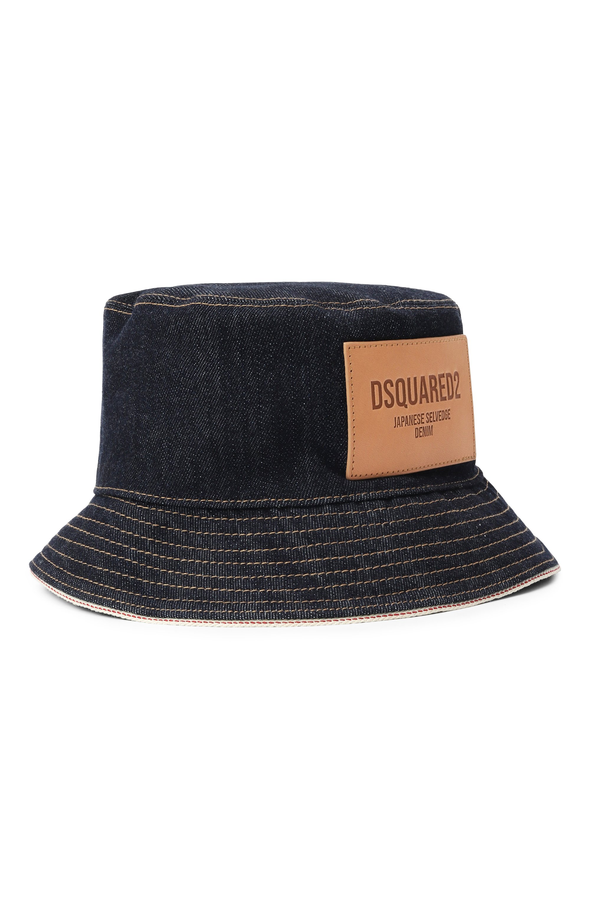 Джинсовая панама DSQUARED2 темно-синего цвета по цене 45250 руб., арт. HAM0094/10108435, фото 1 Джинсовая панама DSQUARED2, арт. HAM0094/10108435, фото 1