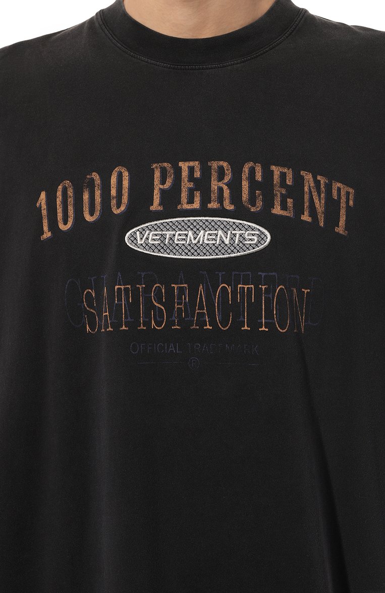 Хлопковая футболка VETEMENTS, арт. UE64TR170B, фото 1