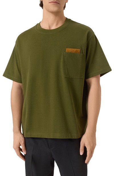 Хлопковая футболка BOTTEGA VENETA, арт. 838924/V4N50, фото 3