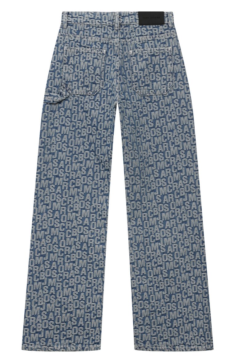 Детские джинсы MARC JACOBS (THE) голубого цвета, арт. W60103/12A+ | Фото 2 (Материал внешний: Хлопок; Нос: Не проставлено; Детали: Декор; Ростовка одежда: 13 - 15 лет | 158 см)