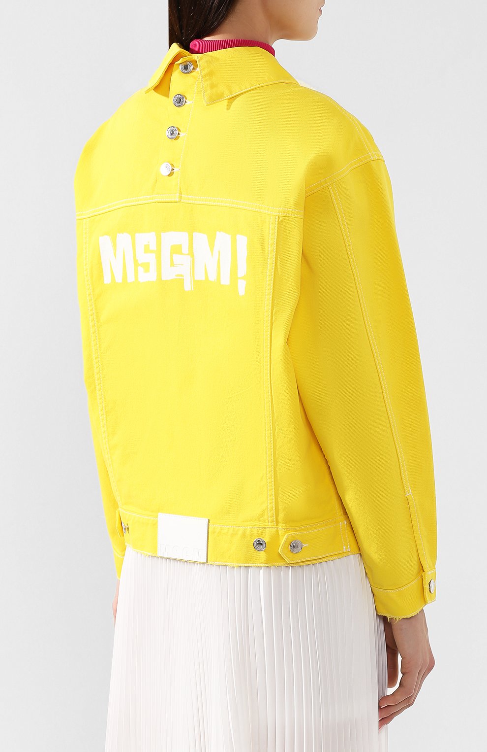 Джинсовая куртка MSGM, арт. 2642MDH143TX 195267, фото 4