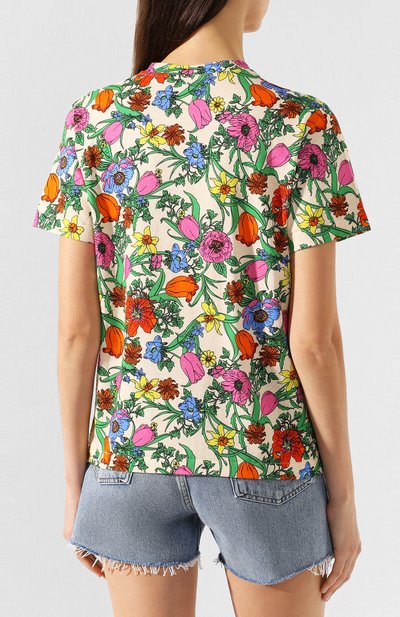 Хлопковая футболка GUCCI, арт. 580762/XJCB3, фото 4