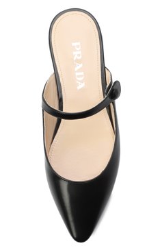 Кожаные сабо PRADA, арт. 1F534L-055-F0002, фото 4