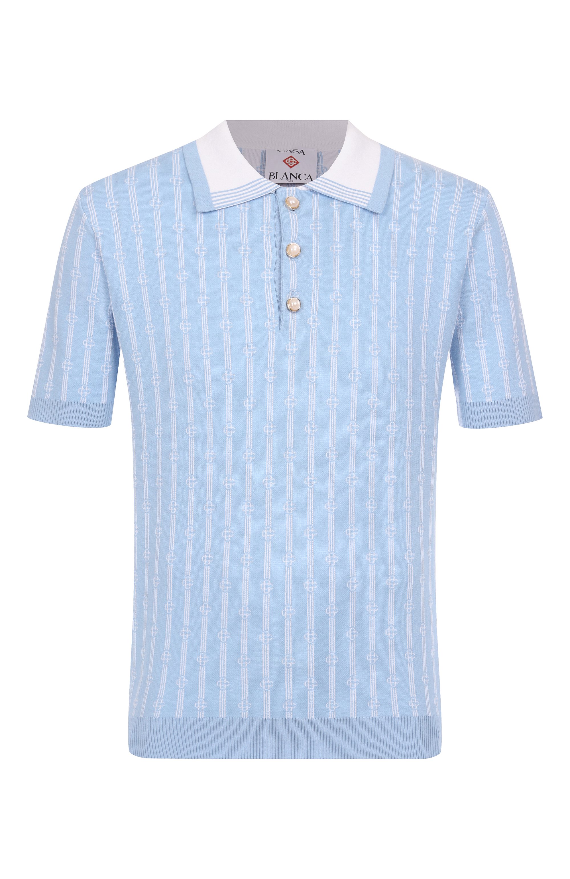 Хлопковое поло CASABLANCA, арт. MS25KW89502, фото 1