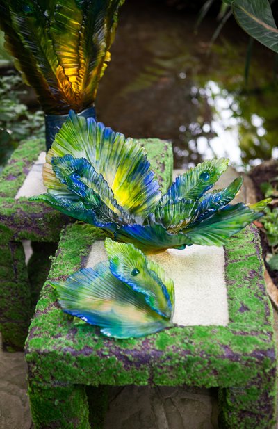 Блюдо на центр стола fleur de paon exotique DAUM, арт. 05706-2, фото 3