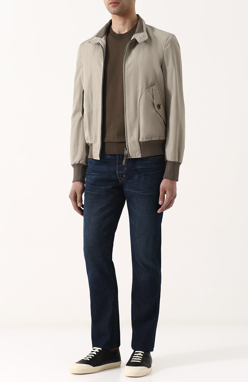 Джинсы прямого кроя с потертостями TOM FORD, арт. BPJ21/TFD002, фото 2