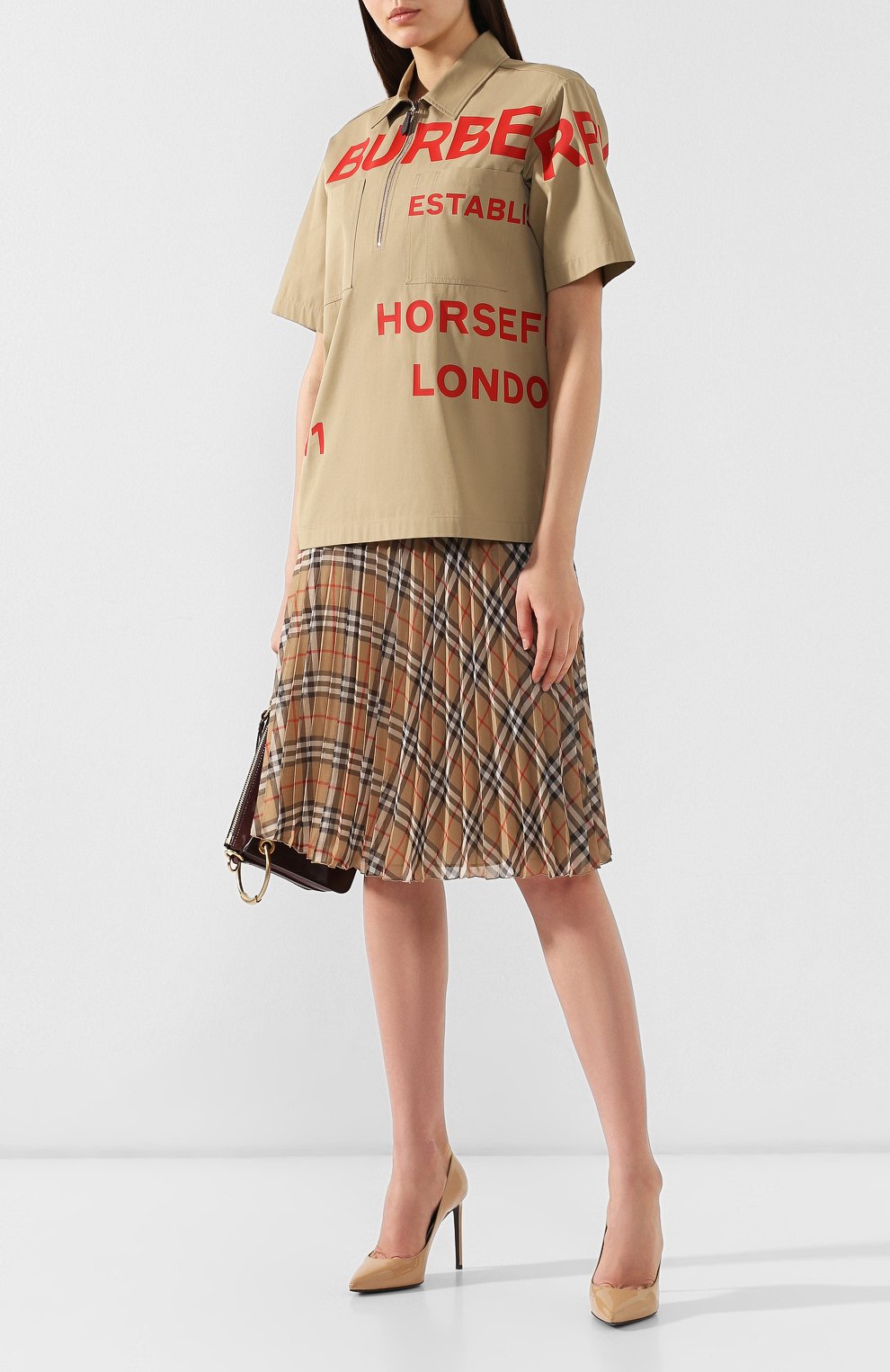Хлопковая рубашка BURBERRY, арт. 4560518, фото 2