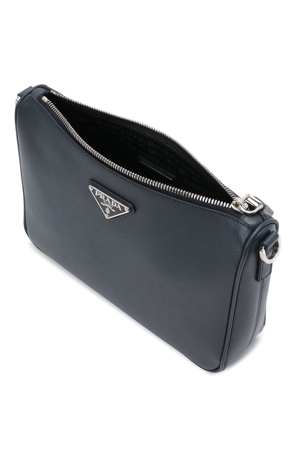 Кожаная сумка PRADA синего цвета по цене 165000 руб., арт. 2VH113-9Z2-F0216-DMM, фото 4 Кожаная сумка PRADA, арт. 2VH113-9Z2-F0216-DMM, фото 4