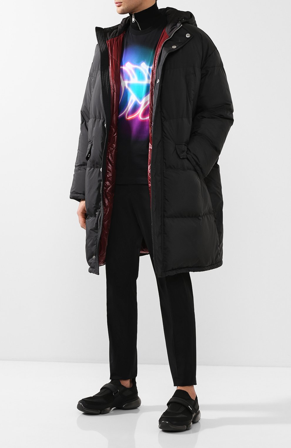 Текстильные кроссовки PRADA, арт. 2OG064-1OUF-F0806, фото 2