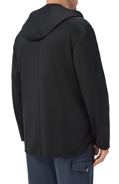 Хлопковая рубашка KITON черного цвета по цене 89950 руб., арт. UMCPETEH09665, фото 4 Хлопковая рубашка KITON, арт. UMCPETEH09665, фото 4
