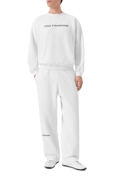 Хлопковый свитшот ГОША РУБЧИНСКИЙ, арт. SW_0104_WHITE, фото 2