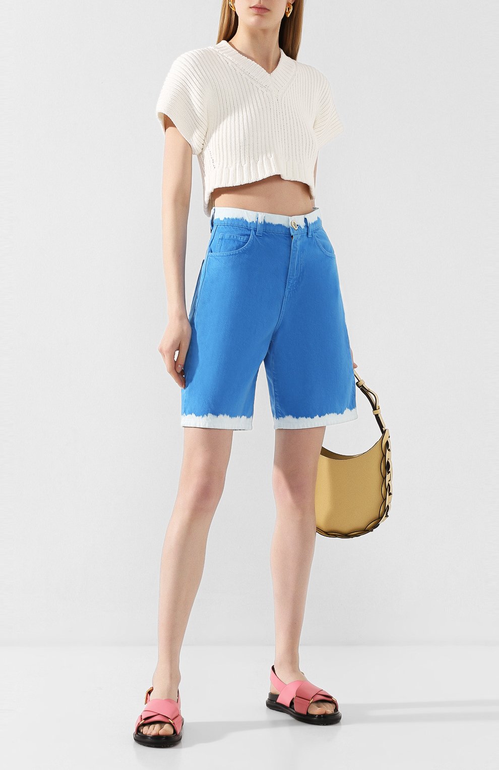 Джинсовые шорты MARNI, арт. PAJD0181G2/TCZ09, фото 2