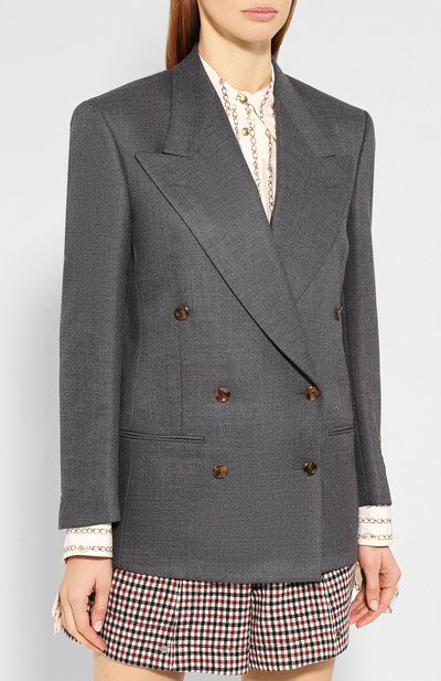 Шерстяной жакет GUCCI, арт. 595758/ZAC0N, фото 3