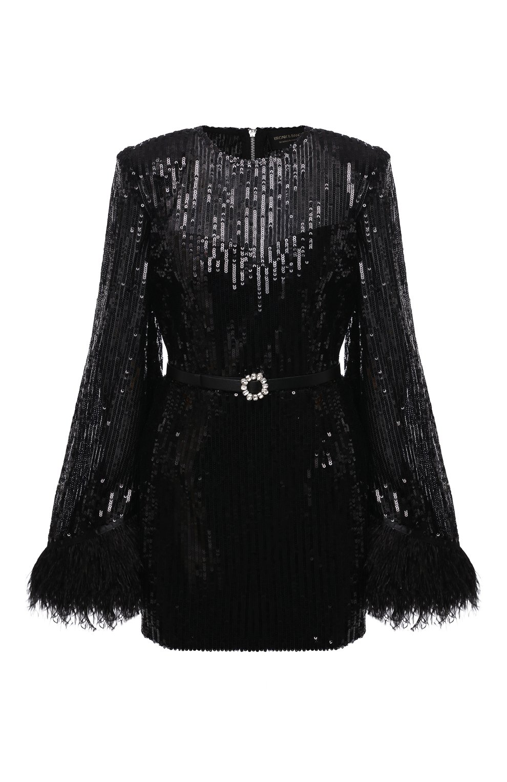 Платье с отделкой перьями и пайетк ами BRONX AND BANCO, арт. BB-12-0028, фото 1