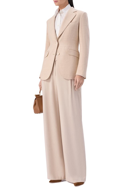 Жакет из шерсти и шелка MVST SDG200/S0734201 Бежевый  SDG200/S0734201 Фото 2