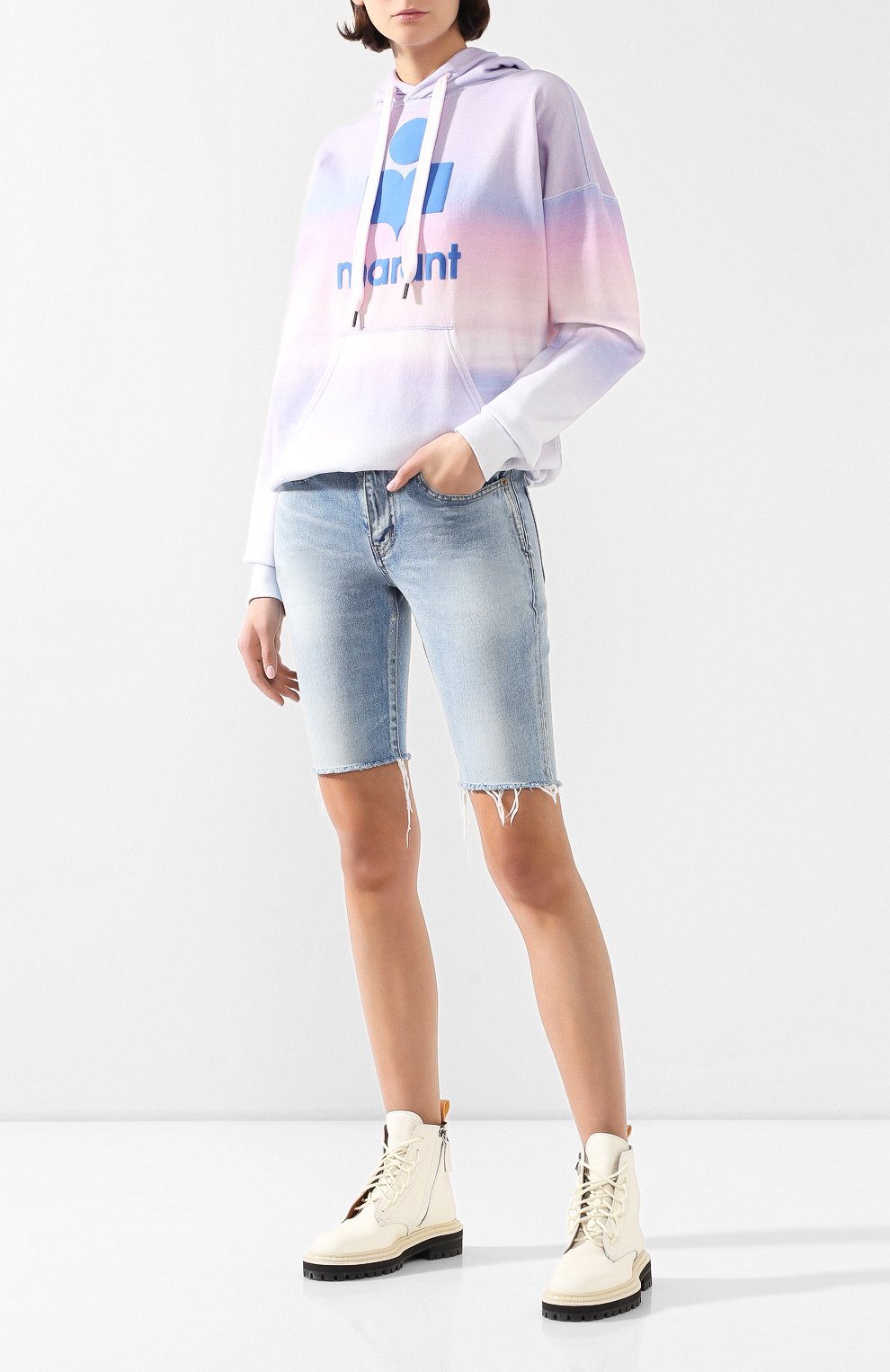 Хлопковое худи ISABEL MARANT ETOILE, арт. SW0031-20P033E/MANSEL, фото 2