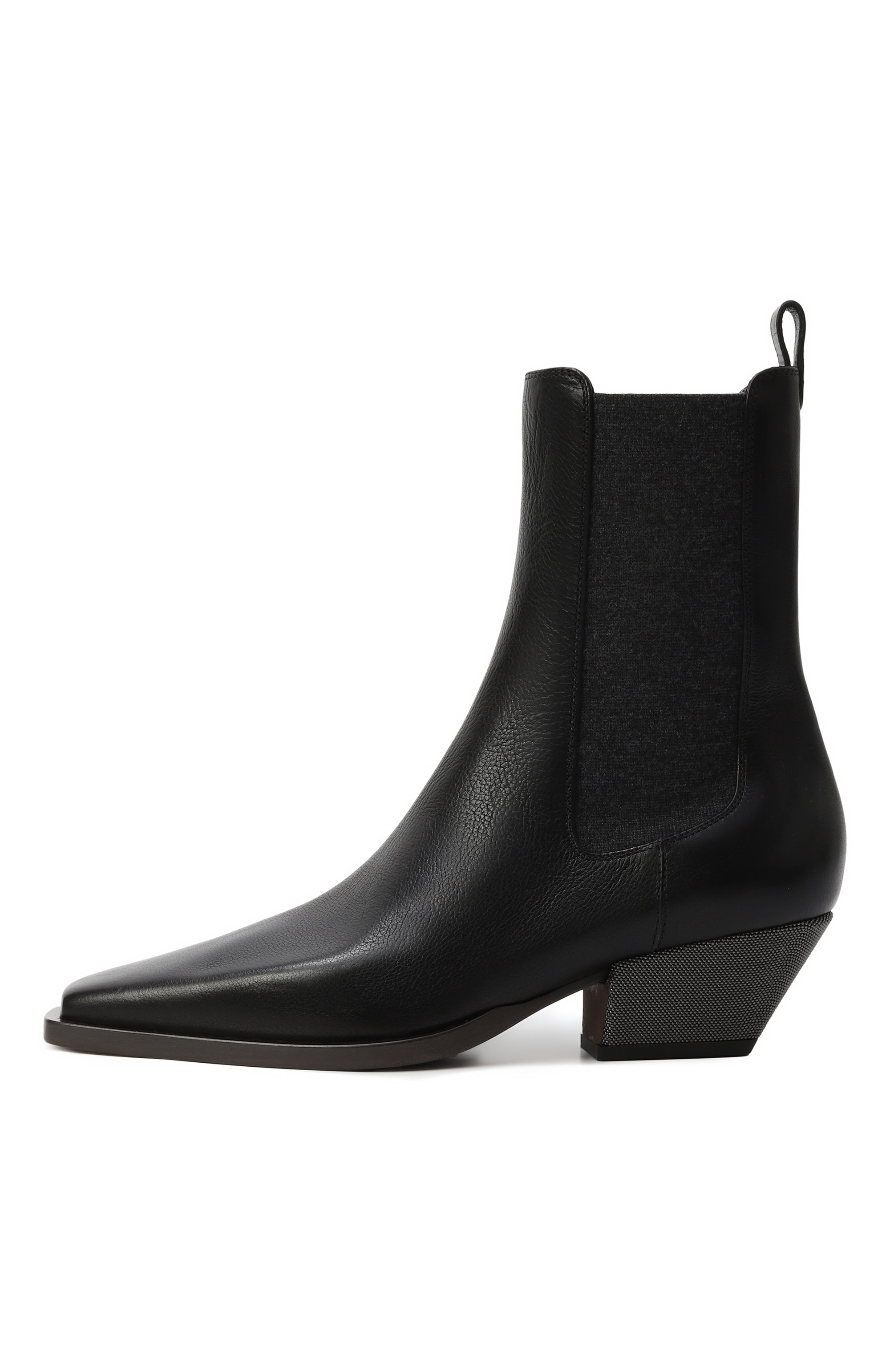 Кожаные ботильоны BRUNELLO CUCINELLI, арт. MZ0RC3050P, фото 4