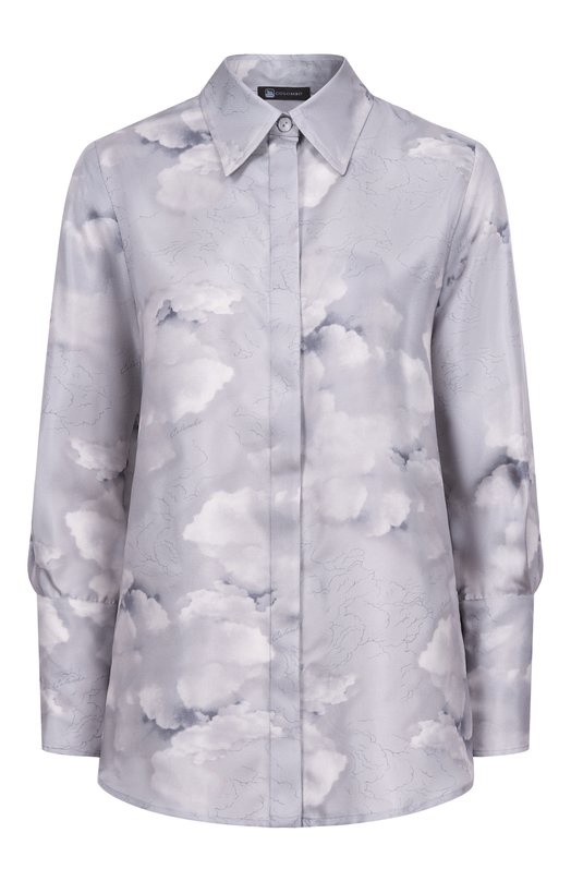 Шелковая рубашка Colombo CM00408/F/T0666-11-2H Серый CM00408/F/T0666-11-2H