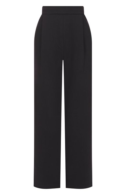 Женские хлопковые брюки DRIES VAN NOTEN черного цвета, арт. 251-011107-1610 | Фото 1 (Длина (брюки, джинсы): Удлиненные; Материал сплава: Проставлено; Драгоценные камни: Проставлено; Материал внешний: Хлопок)
