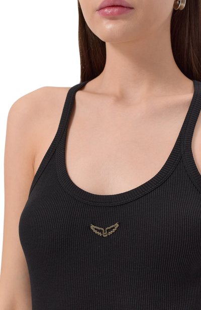 Хлопковое платье ZADIG AND VOLTAIRE, арт. JWDR01067, фото 5