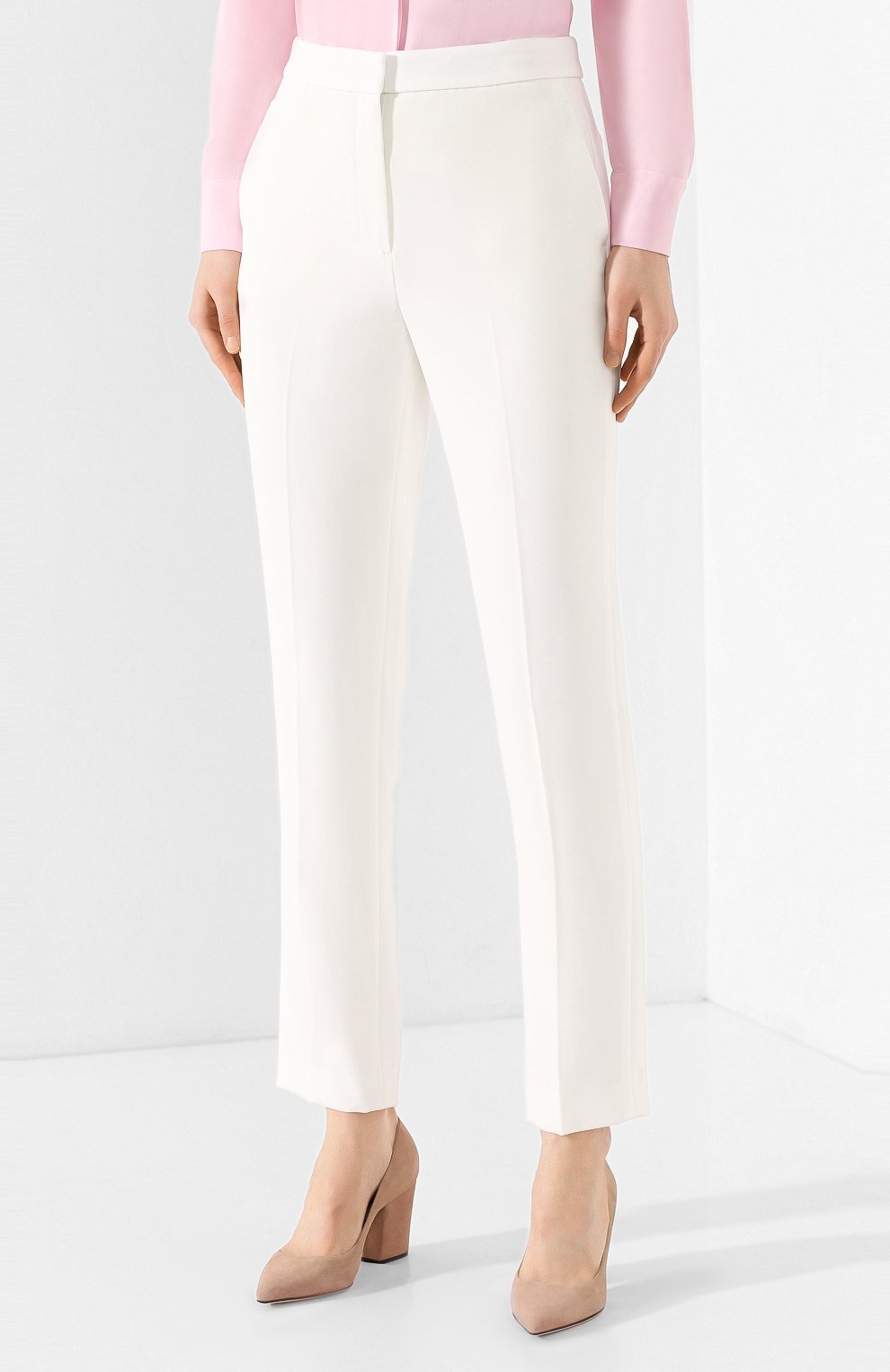 Брюки со стрелками RAG AND BONE белого цвета по цене 43650 руб., арт. WAW19H7040M440, фото 3 Брюки со стрелками RAG AND BONE, арт. WAW19H7040M440, фото 3