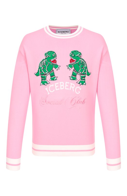 Хлопковый джемпер Iceberg A004/9505 Розовый A004/9505
