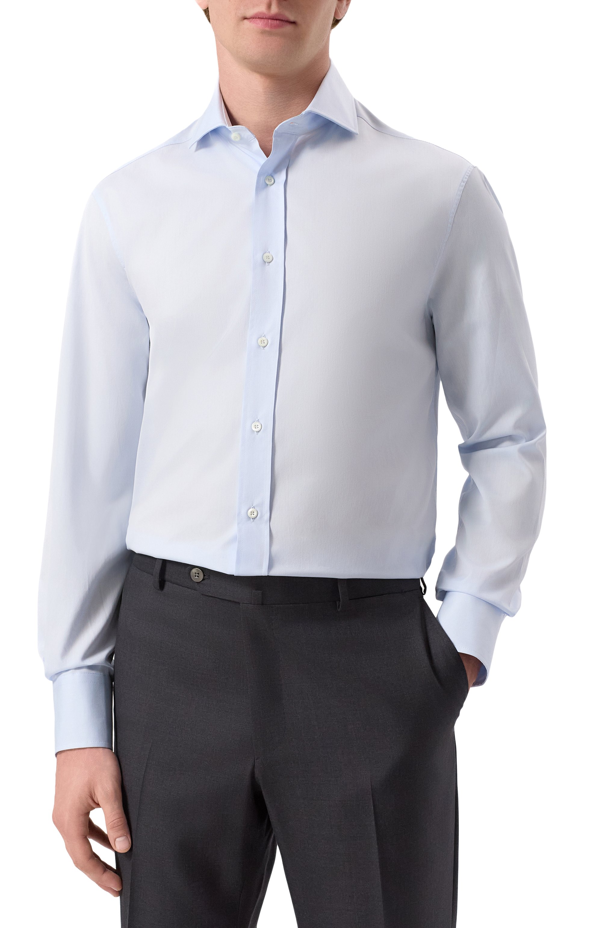 Хлопковая сорочка BRUNELLO CUCINELLI, арт. M0UC41718/U, фото 3