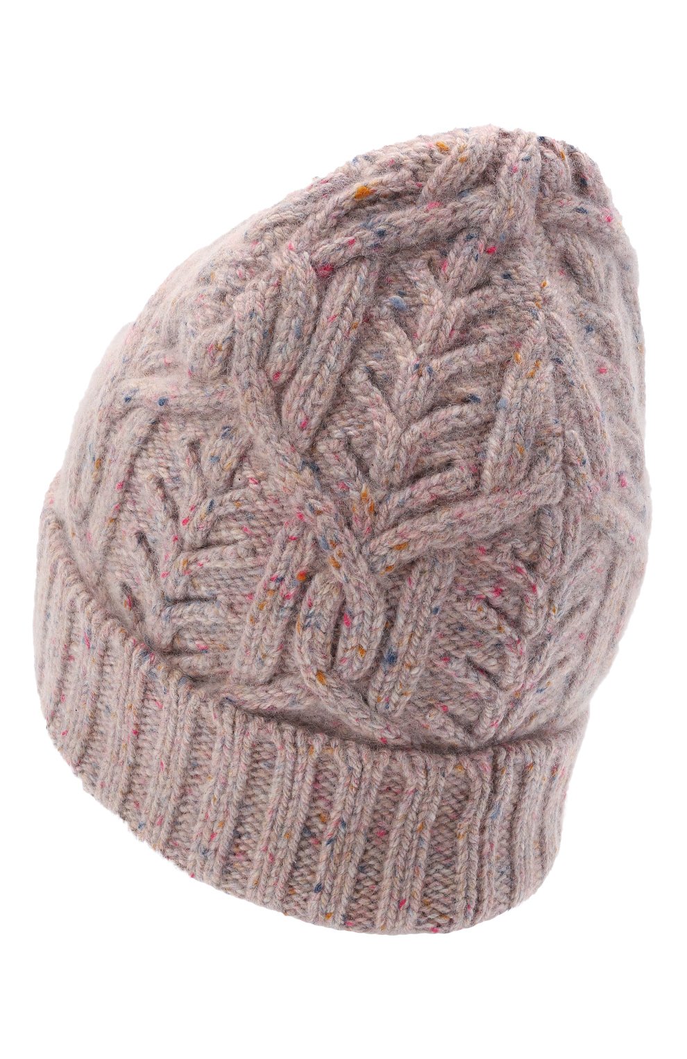 Кашемировая шапка LORO PIANA светло-розового цвета по цене 66400 руб., арт. FAL9154, фото 3 Кашемировая шапка LORO PIANA, арт. FAL9154, фото 3