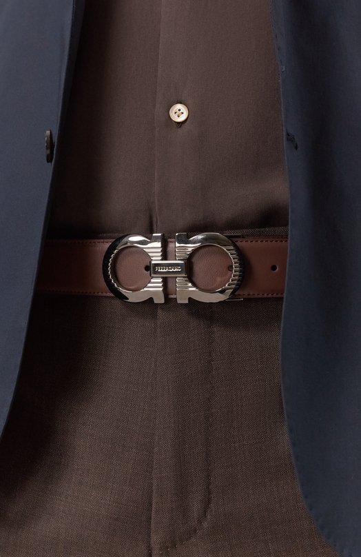 Двусторонний ремень Ferragamo 670308/770928 Чёрный  670308/770928 Фото 2