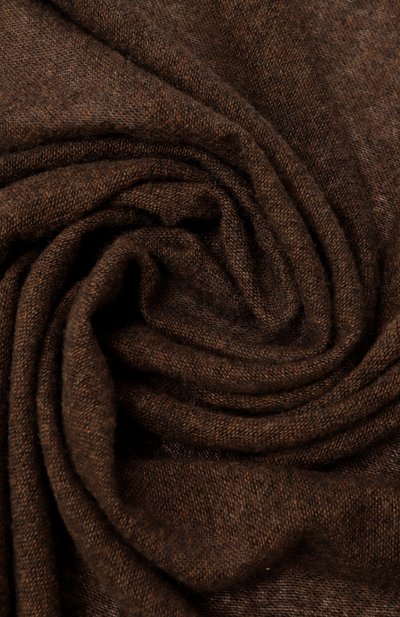 Кашемировый шарф KITON темно-коричневого цвета по цене 76700 руб., арт. USCIACK0255H12, фото 3 Кашемировый шарф KITON, арт. USCIACK0255H12, фото 3