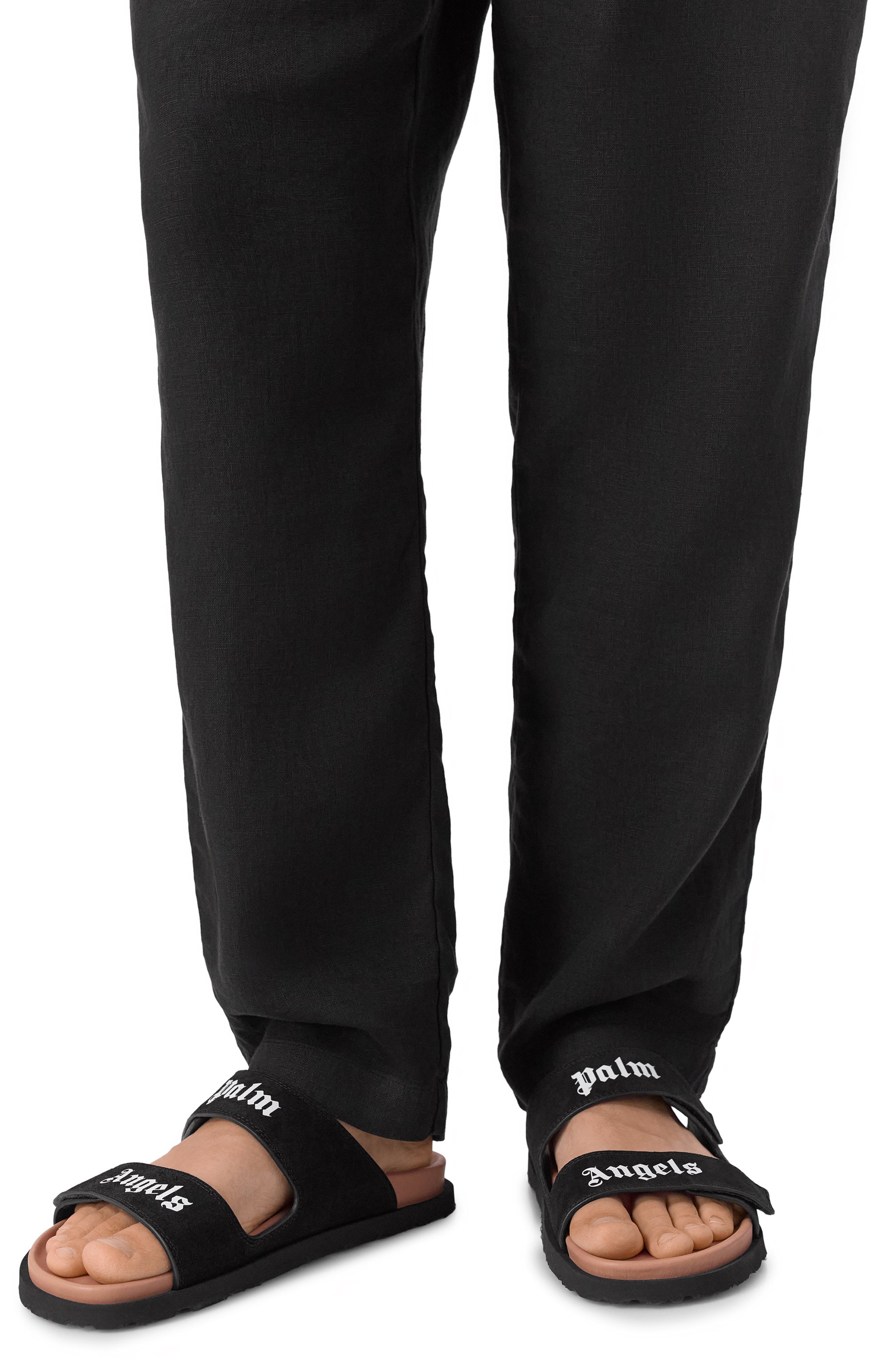 Замшевые шлепанцы PALM ANGELS, арт. PMIH01AF25LEA001, фото 3