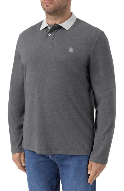 Хлопковое поло BRUNELLO CUCINELLI, арт. M0B138791G, фото 3