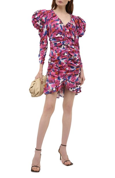 Платье из вискозы ISABEL MARANT разноцветного цвета по цене 104500 руб., арт. R01944-21E026I/MIREYA, фото 2 Платье из вискозы ISABEL MARANT, арт. R01944-21E026I/MIREYA, фото 2