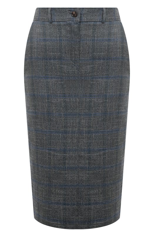 Юбка из шерсти и вискозы Kiton