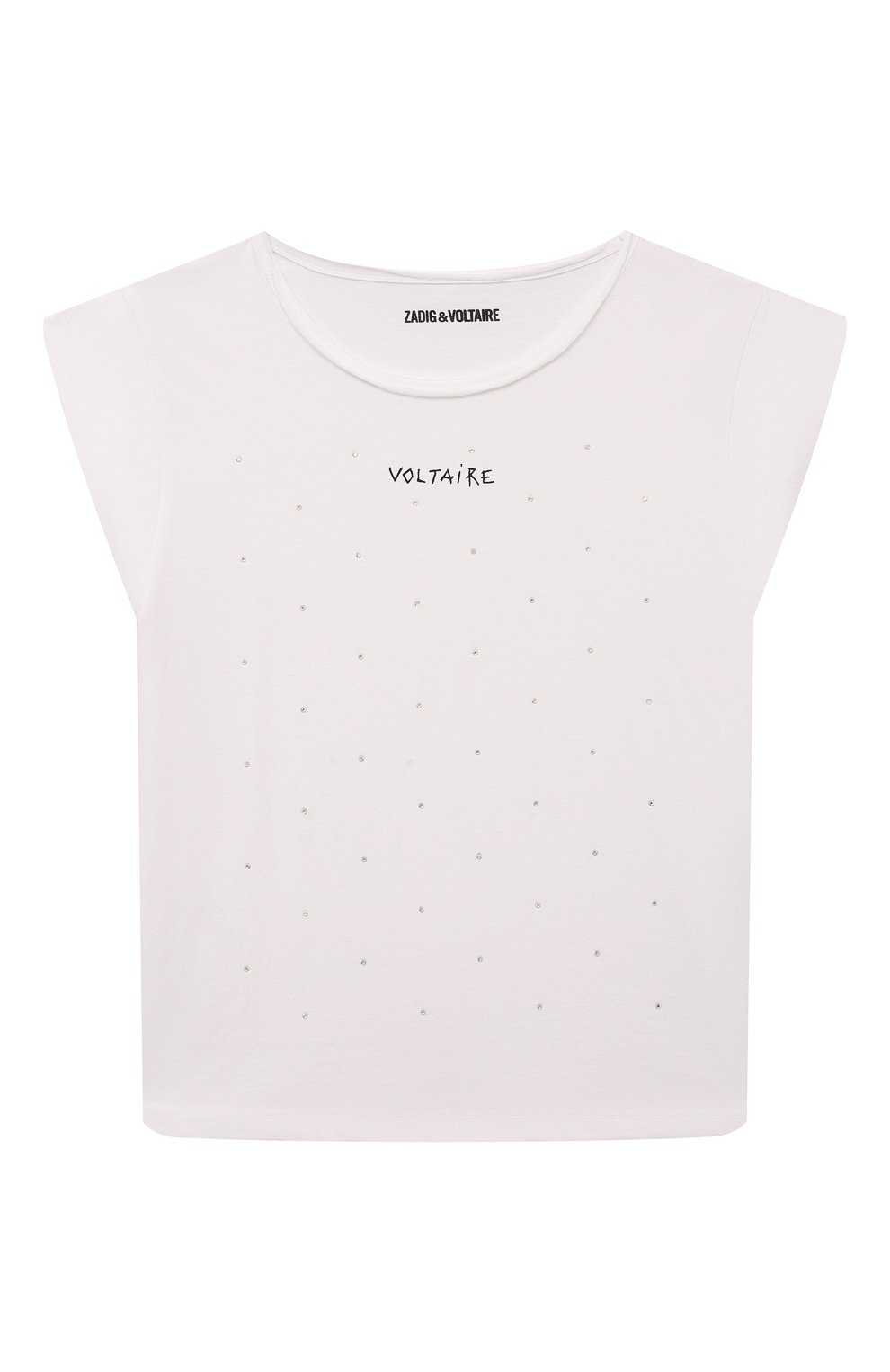 Хлопковая футболка ZADIG AND VOLTAIRE, арт. X60239, фото 1