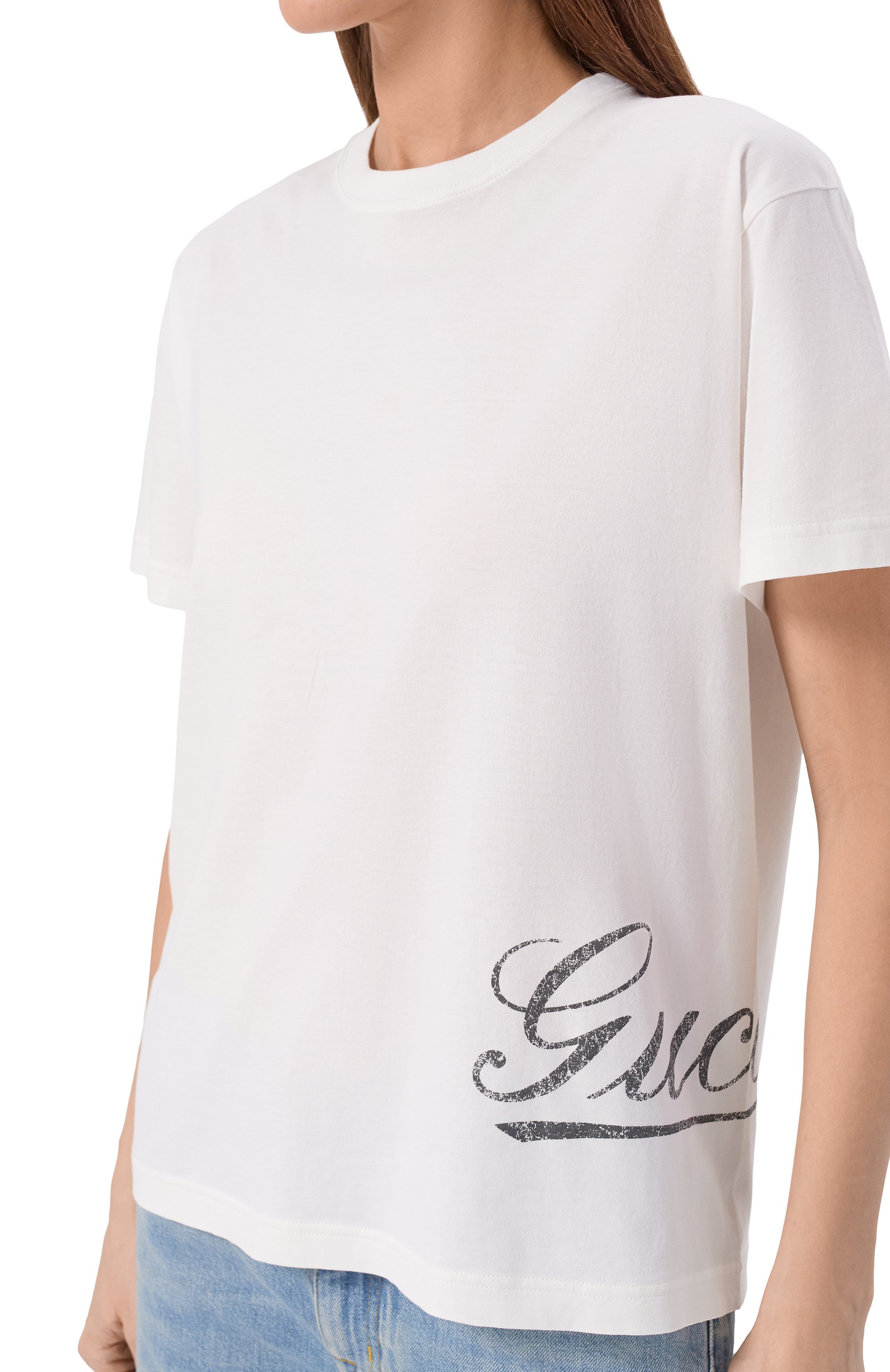 Хлопковая футболка GUCCI, арт. 856477/XJHQM, фото 5