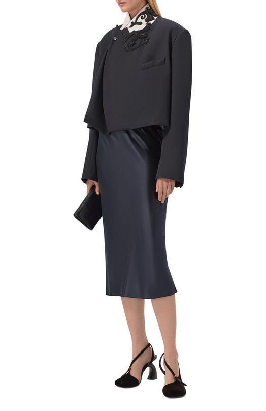 Шерстяной жакет Dries Van Noten 010419/3122 Чёрный  010419/3122 Фото 2