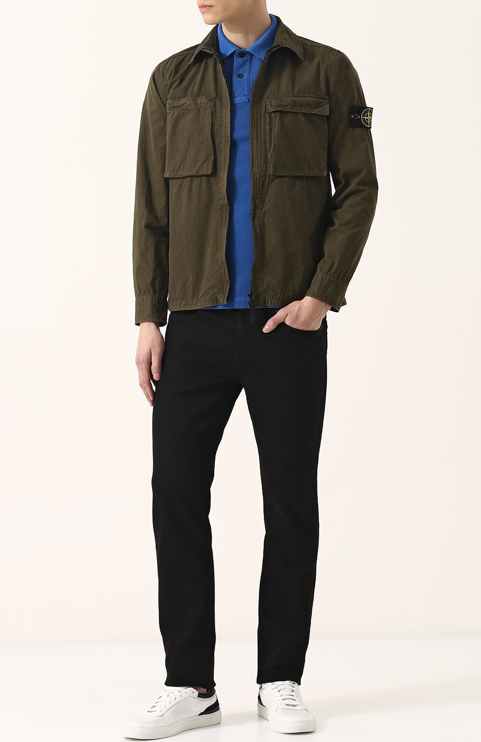 Джинсы прямого кроя STONE ISLAND, арт. 6815J1BQ1, фото 2