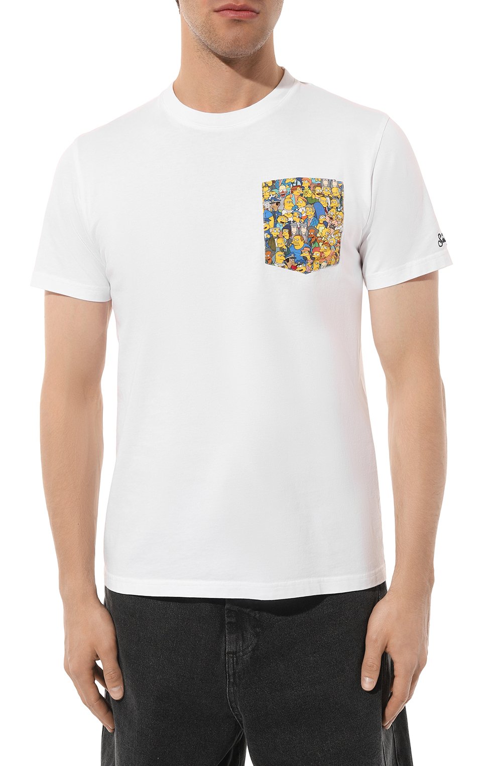 Хлопковая футболка MC2 SAINT BARTH белого цвета по цене 8380 руб., арт. BLANCHE, фото 3 Хлопковая футболка MC2 SAINT BARTH, арт. BLANCHE, фото 3