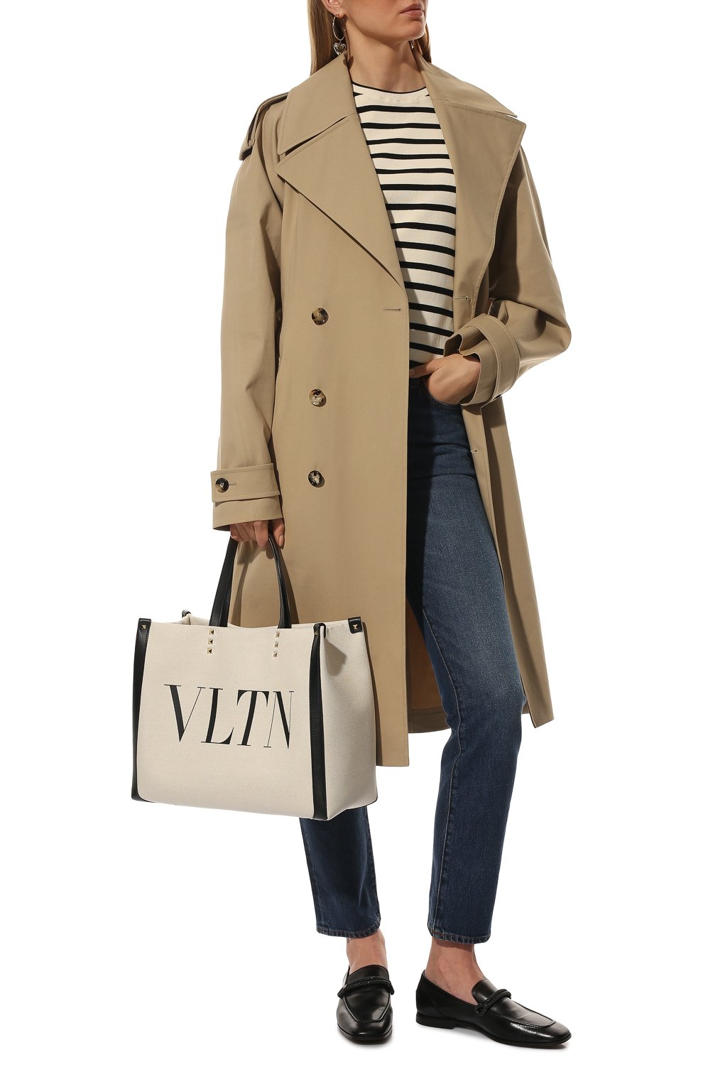 Хлопковый пуловер JIL SANDER черно-белого цвета по цене 35450 руб., арт. JPPU707523-WU247518, фото 2 Хлопковый пуловер JIL SANDER, арт. JPPU707523-WU247518, фото 2