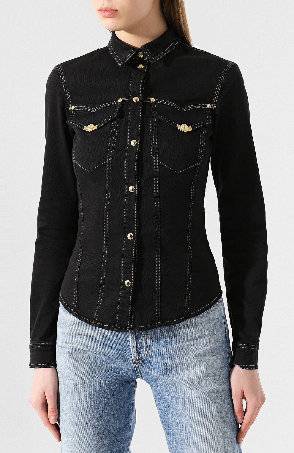 Джинсовая рубашка VERSACE JEANS COUTURE, арт. B0HVA66I-VDP206/HRV4N, фото 3