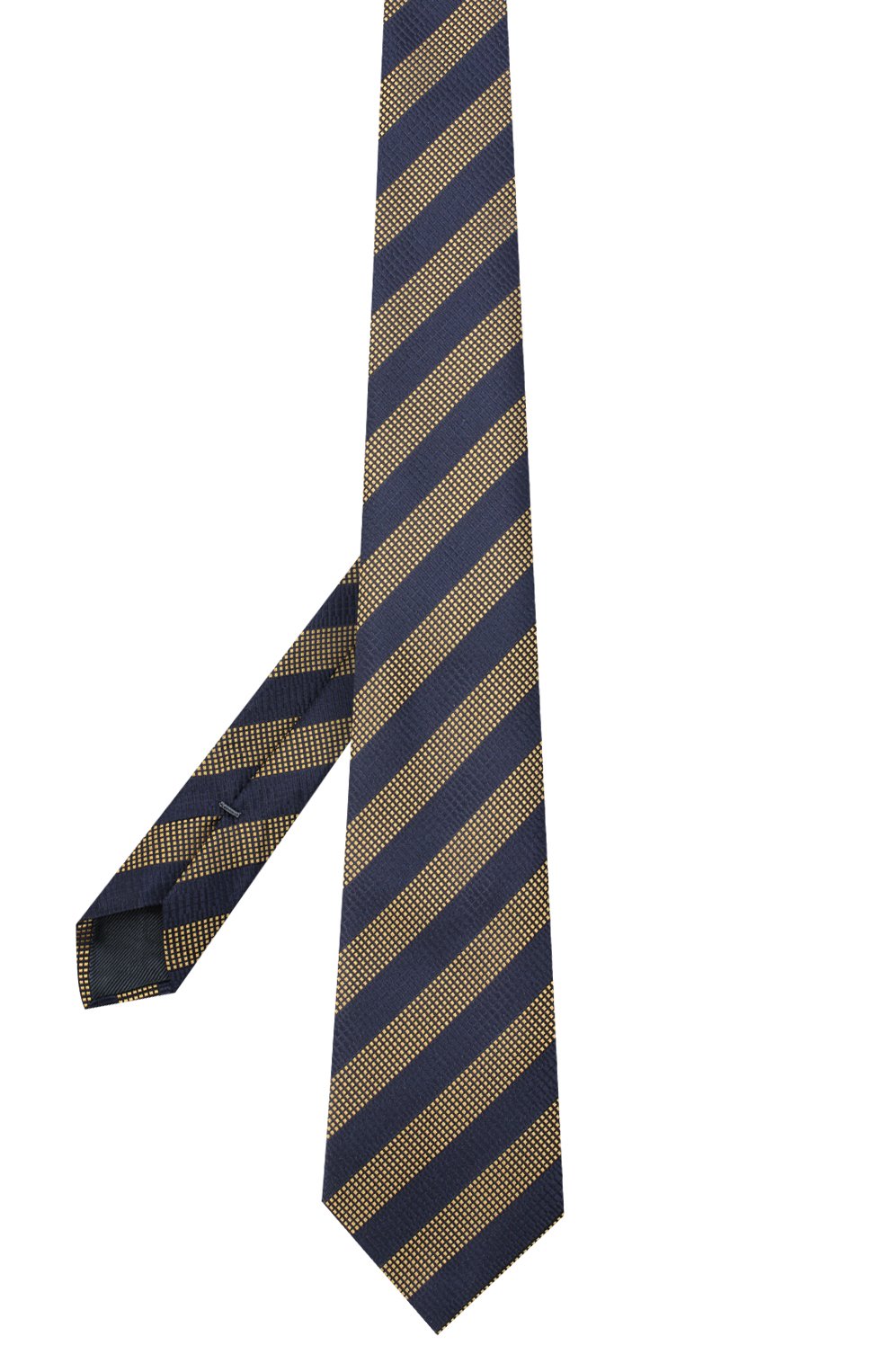 Шелковый галстук ZEGNA темно-синего цвета по цене 20700 руб., арт. Z8D85/1UM, фото 2 Шелковый галстук ZEGNA, арт. Z8D85/1UM, фото 2