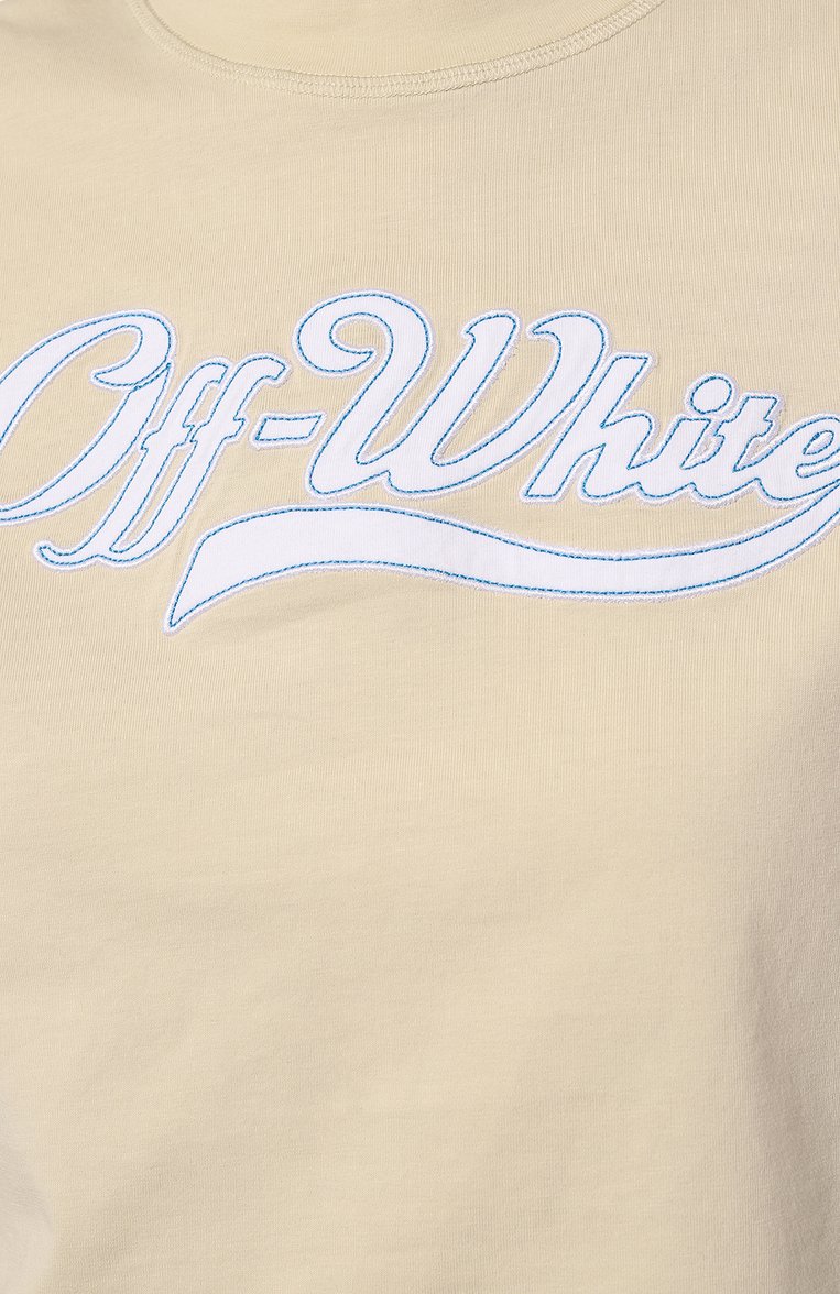 Хлопковая футболка OFF-WHITE, арт. OWAA090S23JER0046145, фото 1