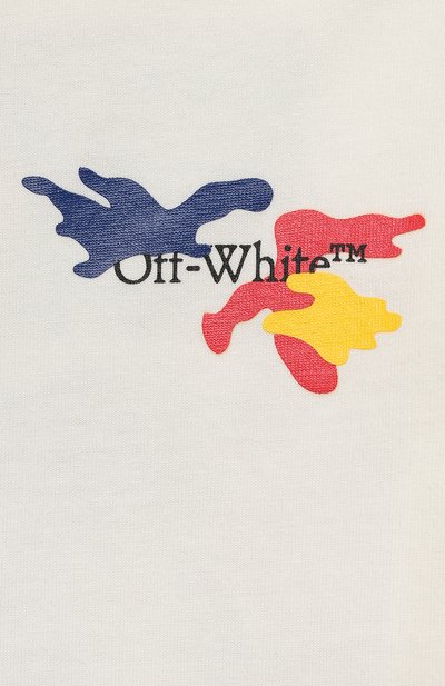 Хлопковая футболка OFF-WHITE, арт. 0BAA002F23JER007, фото 3