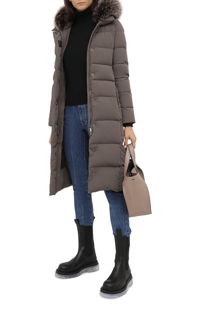 Пуховик MOORER темно-серого цвета по цене 250000 руб., арт. ZAGARA-KN/A20D170STKN, фото 3 Пуховик MOORER, арт. ZAGARA-KN/A20D170STKN, фото 3