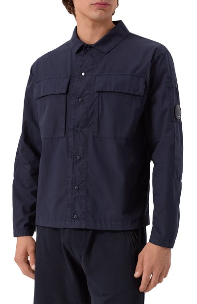Хлопковая куртка-рубашка C.P. COMPANY, арт. 18CM0S237A005691G, фото 3