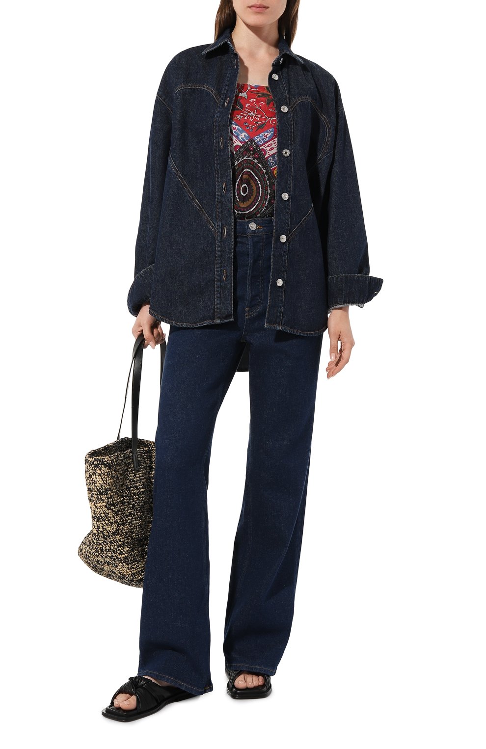 Шелковый платок сюзане GOURJI красного цвета по цене 14990 руб., арт. T21SUZ7RDR/1, фото 3 Шелковый платок сюзане GOURJI, арт. T21SUZ7RDR/1, фото 3