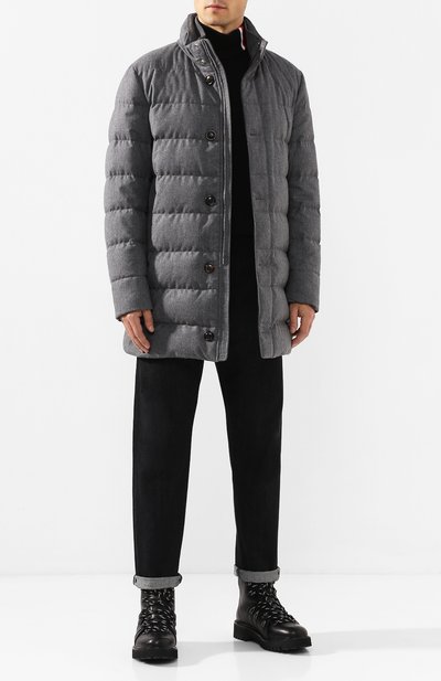 Шерстяной пуховик MONCLER, арт. E2-091-31312-00-54272, фото 2