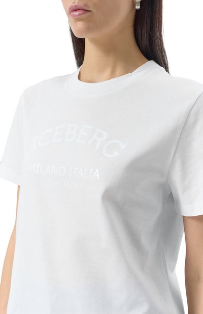 Хлопковая футболка ICEBERG, арт. F021/6325, фото 5