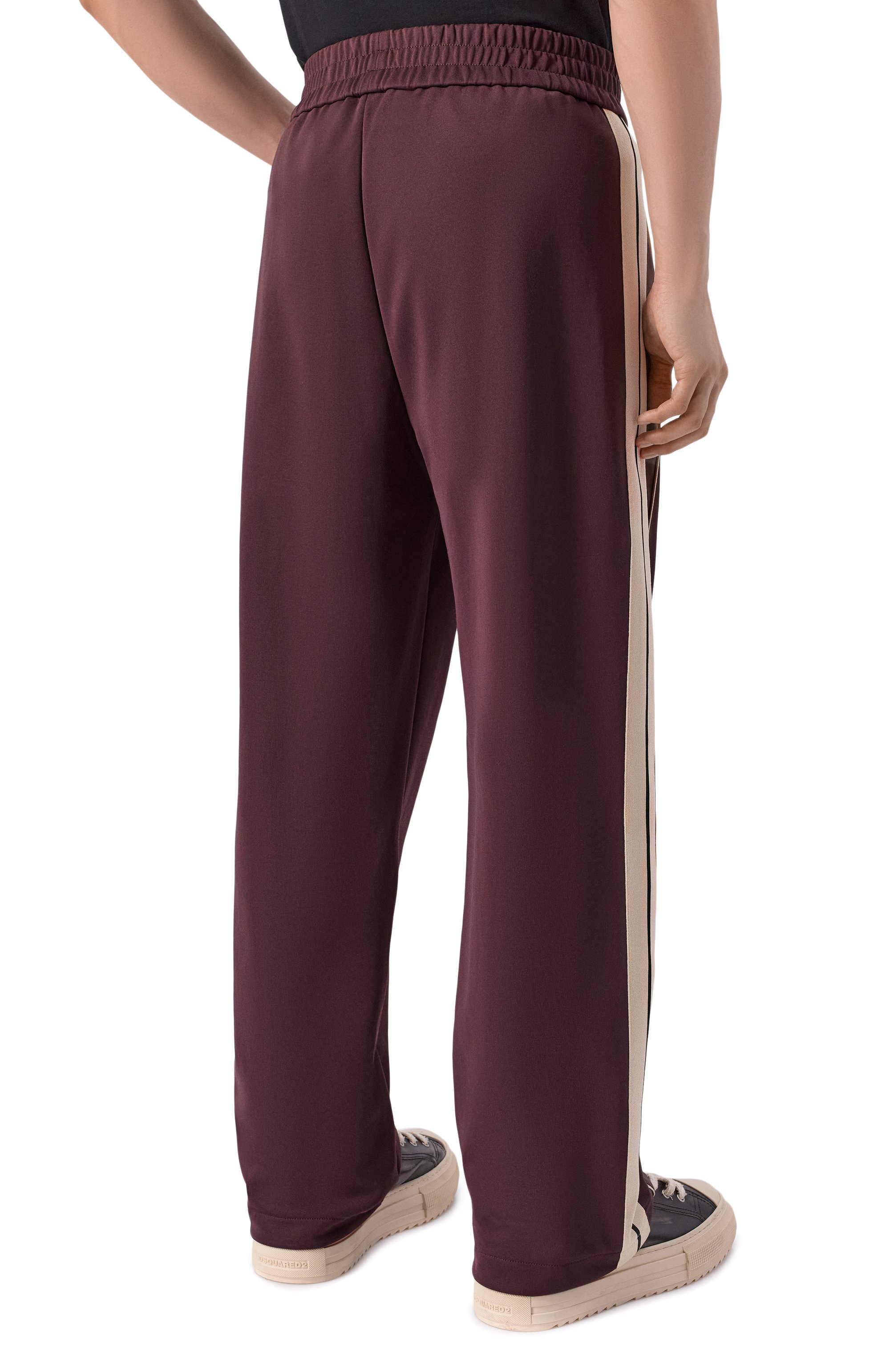 Брюки PALM ANGELS темно-коричневого цвета по цене 44700 руб., арт. PMCJ04JS26FAB001, фото 4 Брюки PALM ANGELS, арт. PMCJ04JS26FAB001, фото 4